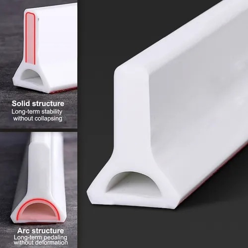 Barrera De Agua De Silicona Para Umbral De Baño 3m