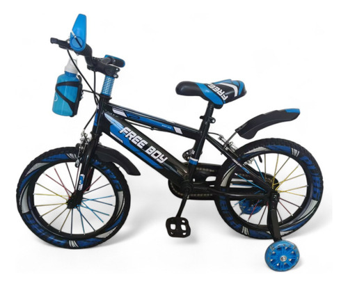 Bicicleta Genérica Infantil Freeboy cuadro S rodado 16 color azul