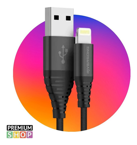 Cable Usb A Lighting 1m iPhone Carga Rapida 2.4a Riversong