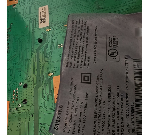 Tarjeta Main Samsung Un75tu690tf (bn97-00068j) *700 (Usado)