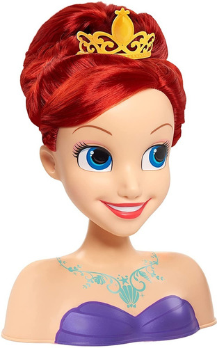 Princesa Ariel Cabeza Para Peinar 10 Accesorios Disney