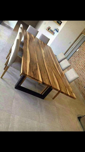 Mesa Con Sillas De Madera Dura Todo Tapizadas Muy Lindas 