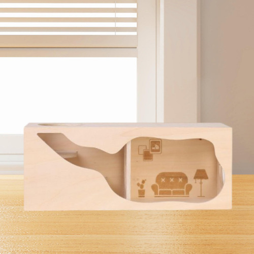 Casa De Madera Para Hámster, Cobertizo Para Mirar, L