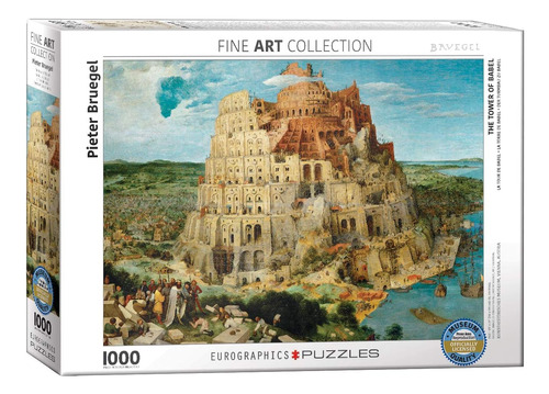 Eurographics A Torre De Babel Por Pieter Brueghel (1000 Peça