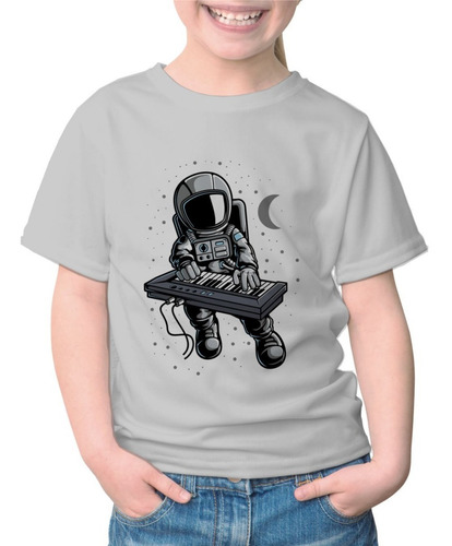 Remeras Remelotas De Chicos Astronauta Tocando Piano - 0936