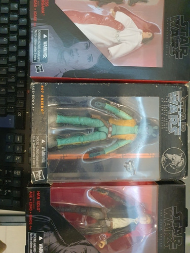 Star Wars Black Series Greedo, Leia Y Han Solo. (Usado)