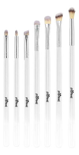 Set De Pinceles Para Sombra De Ojos Blanco