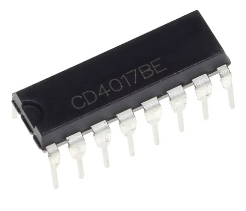 Tecneu 10 Integrados Cd4017be Contador De Décadas Dip16 Temporizador