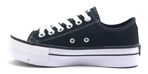 Zapatilla Jaguar Mujer Plataforma Lona Dama Urbana Art 8010 24.199