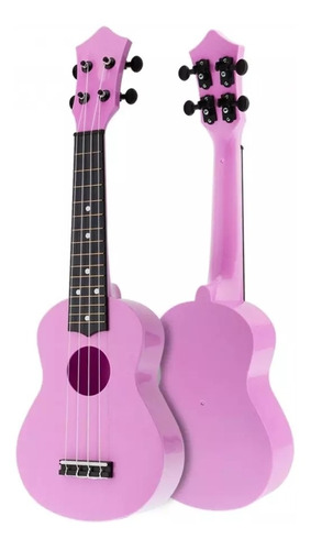 Ukelele Rosado Soprano 21 Pulgadas Plástico