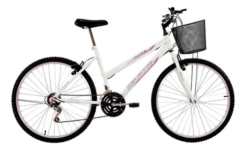 Bicicleta  de passeio Dalannio Bike Life aro 26 18v freios v-brake cor branco com descanso lateral