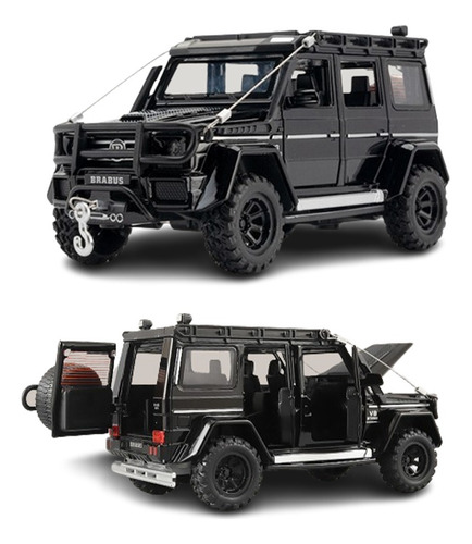 Benz Brabus G550 Miniatura Metal Coche Con Luz Y Sonido 1/32