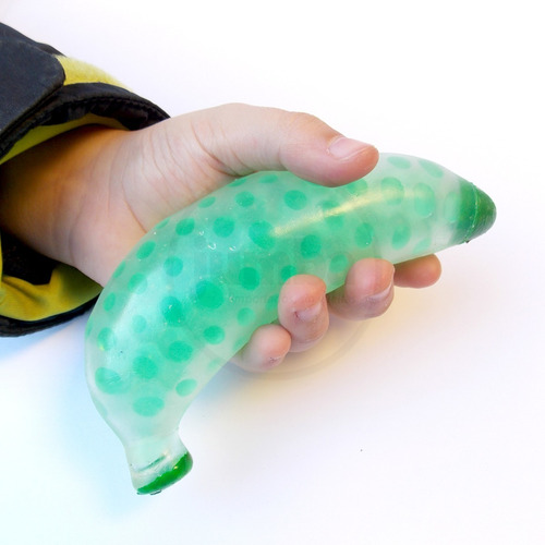 Imagen 6 de 6 de Squishy Banana Squeeze Squishie Pelotitas Biogel Antistress