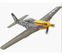 Comprar Planta Pdf Projeto P-51 Mustang Para  Isopor P3u002Fp5 + Brindes Branco, Cinza, Verde