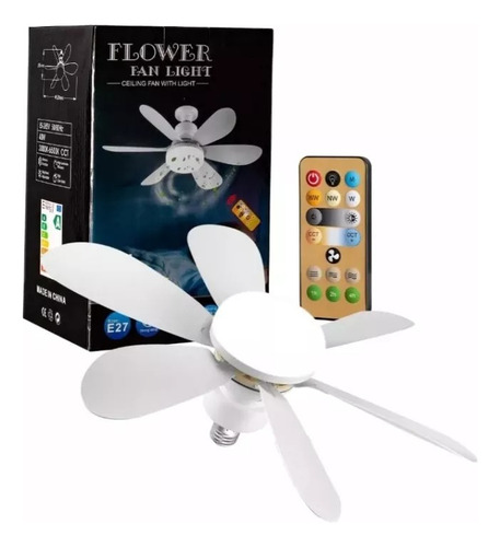 Ventilador De Techo Con Luz Led 40w Y Mando A Distancia