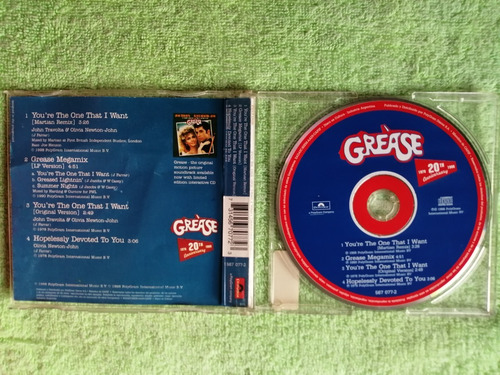 Eam Cd Single Olivia Newton John Travolta Remix + Grease Mix