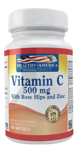 Vitamina C + Hipe Rose 500 Mg X 100 - Unidad a $430