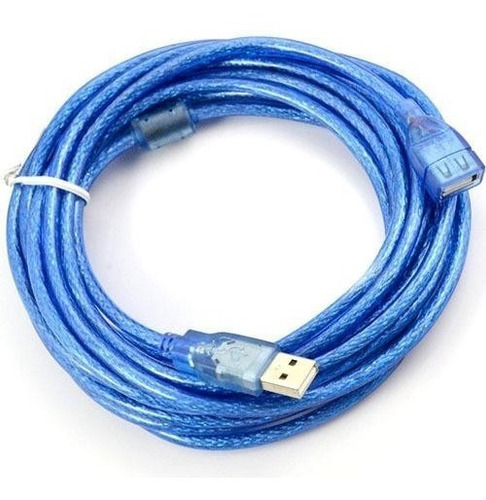 Imagen 1 de 6 de Cable Usb Extension 5metros 2.0 Macho A Hembra Vcom