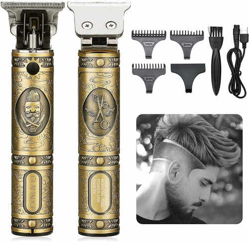 Cortadora De Cabello Eléctrica Carga Usb Retro Tallada