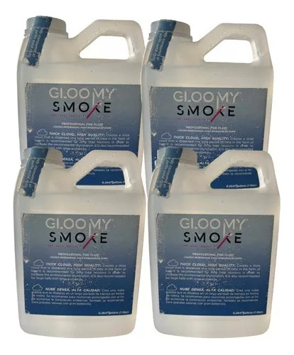 Liquido Para Maquina De Humo 4pzas. De 1 Litro Alta Densidad