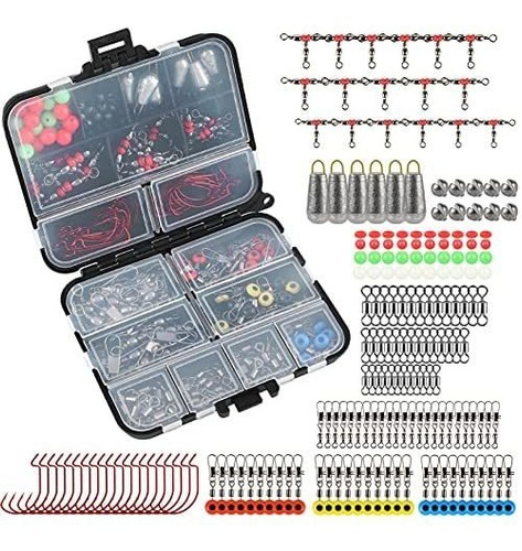 Kit D/pesca Magreel 180pcs 8 Tipos Accesorios Multifunción