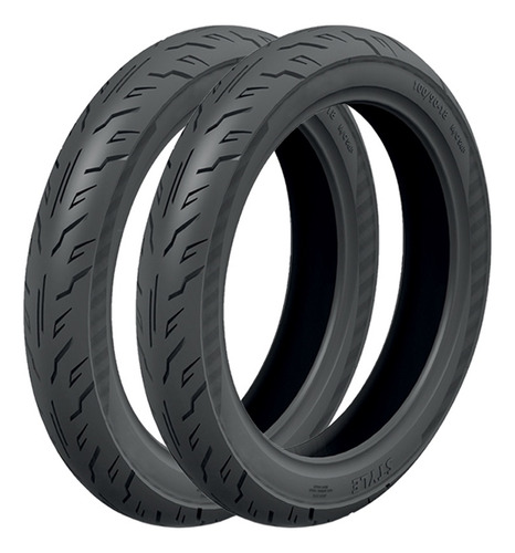 Kit 2 Pneus Style Para Fan Ybr Factor 80/100-18 + 90/90-18