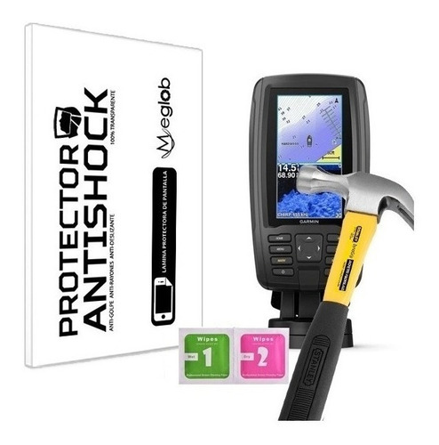 Protector De Pantalla Antishock Garmin Echomap Plus 43cv