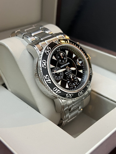 Reloj Montblanc Sport Chronos Meisterstuck Automático Gris Negro Negro (Usado)