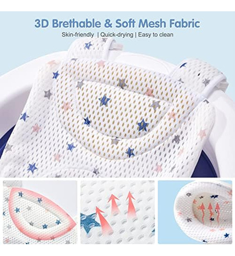 Colorlife Asiento De Baño Para Bebé Red De Apoyo Asiento De