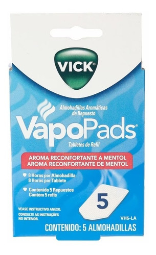 Repuesto Vapopads Vick Aroma Vapor Alergia Rinitis Sinusitis