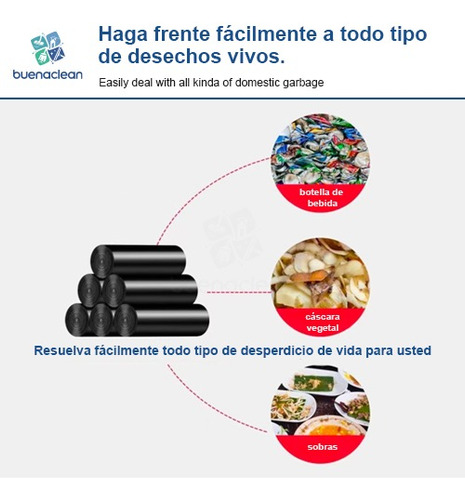 Bolsas De Basura Buenaclean 20l - Resistente Durable 90piezas