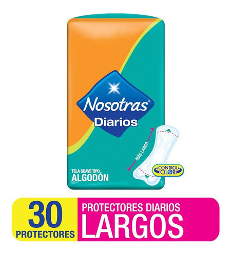 Protector Diario Largo Nosotras 30 Uni (1 Dis) Super
