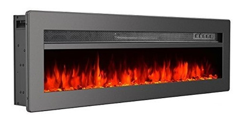 Gmhome 40 Pulgadas Pared Chimenea Eléctrica Empotrada 9 Colo