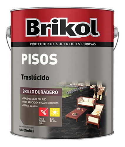 Brikol Piso Brillo Duradero X 1lt Protege Y Decora Pintumm