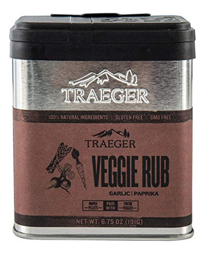 Traeger Grills Spc182 Condimento Veggie Rub, 6.75 Onzas