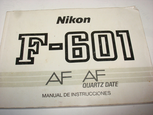 Nikon F-601 Manual De Uso En Castellano