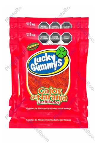 Gomitas Lucky Gummys Gajos De Naranja Enchilados 9 Kg