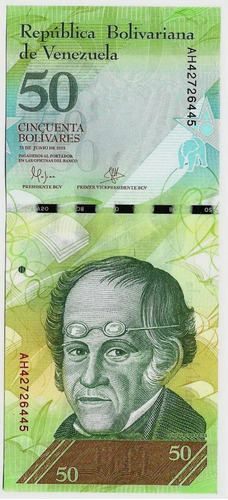 Fk Billete Venezuela 50 Bolivares 2015 Sin Circular