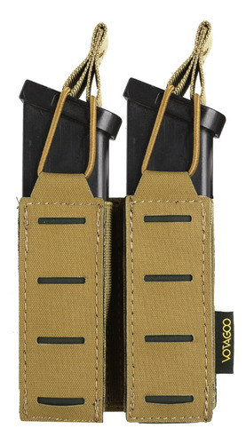 Porta Cargador Táctico Doble Molle 9mm Para Glock 1911 Dd21