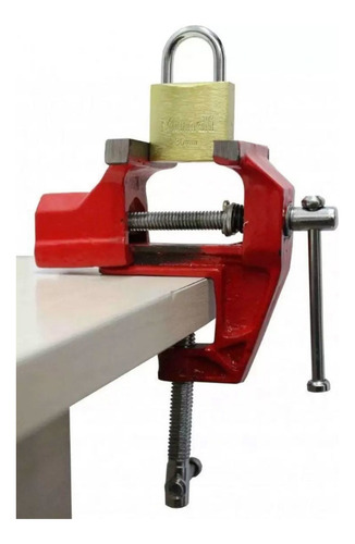 Mini Morsa Torno De Bancada Grampo 60mm Base Fixa C/nf