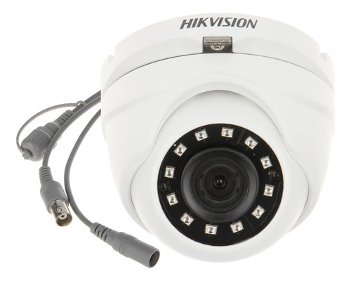 Hikvision Camara Analoga Domo 1080p  2,8mm  Ir 20m Ip66  Met Color Blanco