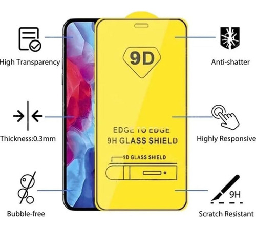 Vidrio Templado 9d Iphone 16 Pro Max