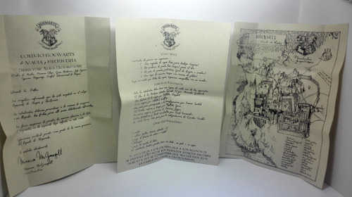 Imagen 5 de 7 de Carta Aceptación Harry Potter Sellada En Cera Y Relieve