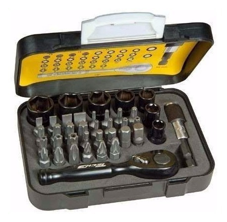 Set Stanley Tech 3, 39 Piezas Puntas Crique 1/4, Tubos 13906