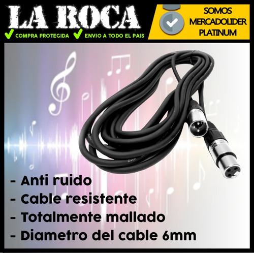 Cable Canon Canon Warwick 9 Metros Xlr Dmx Audio Sonido