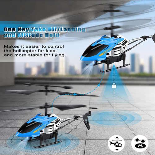 Helicóptero Rc Dolanus Modelo 3.5 Canales Con Led Y Giroscop Color