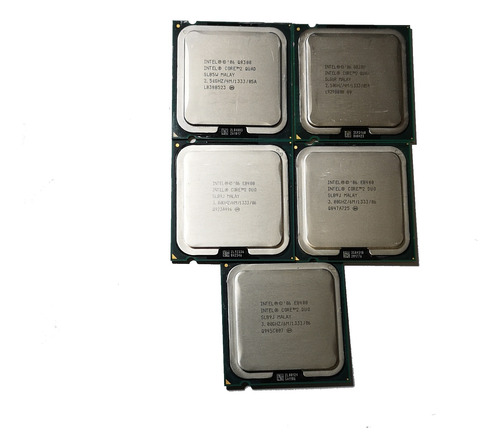 Lote 5 Procesadores Intel Q300 X2  Y Core 2 Dúo E8400 X3 775
