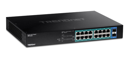 Trendnet Tpe-tg182, Switch Poe 16 Puertos Gigabit 2sfp, 240w