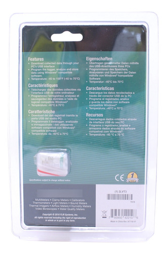 Registrador De Datos Usb Temperatura, Extech