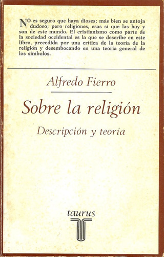 Sobre La Religion Descripcion Y Teoria